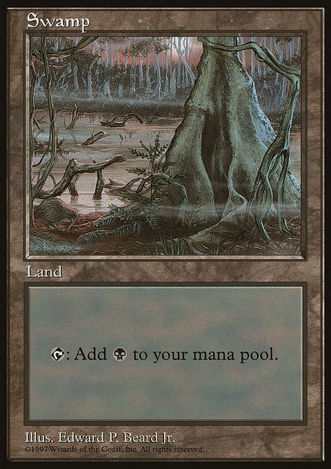 Swamp, Asia Pacific Land Program #5, Magic: The Gathering card
