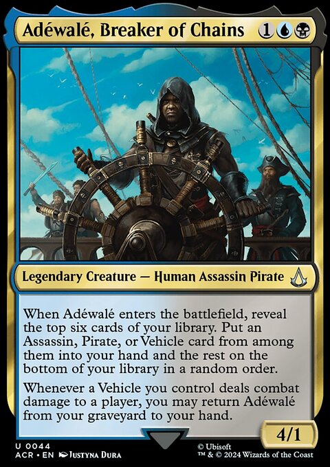 Adéwalé, Breaker of Chains, Assassin's Creed #44, Magic: The Gathering card