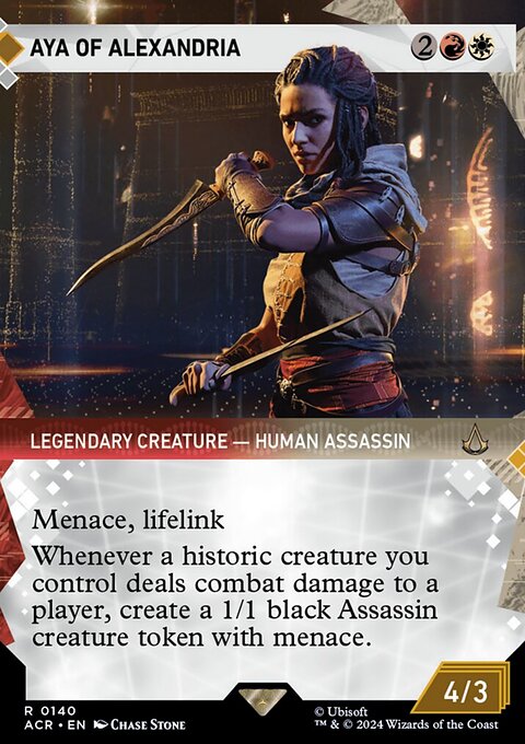 Aya of Alexandria, Assassin's Creed #140, Magic: The Gathering card