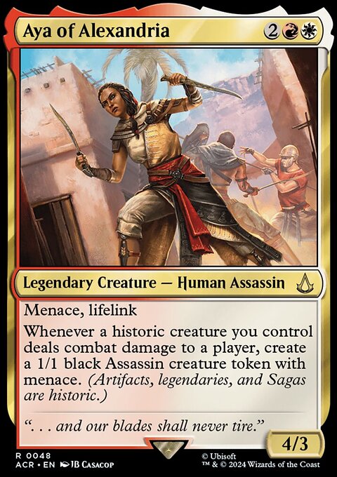 Aya of Alexandria, Assassin's Creed #48, Magic: The Gathering card