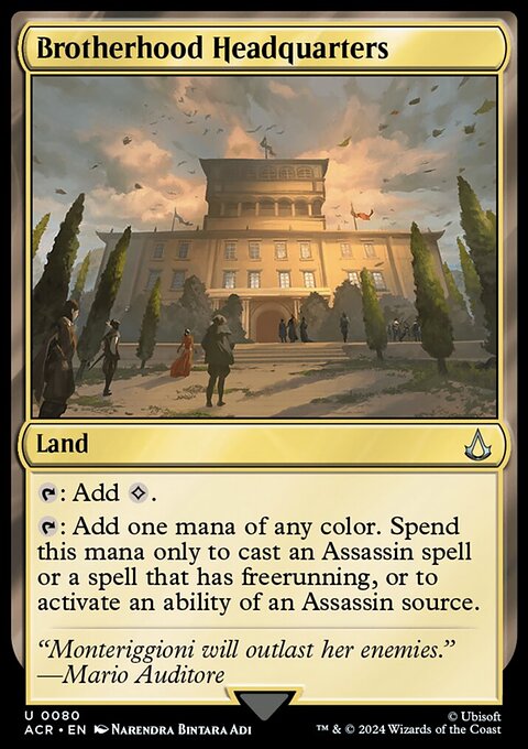 Brotherhood Headquarters, Assassin's Creed #80, Magic: The Gathering card