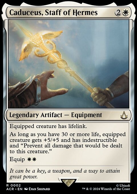 Caduceus, Staff of Hermes, Assassin's Creed #2, Magic: The Gathering card