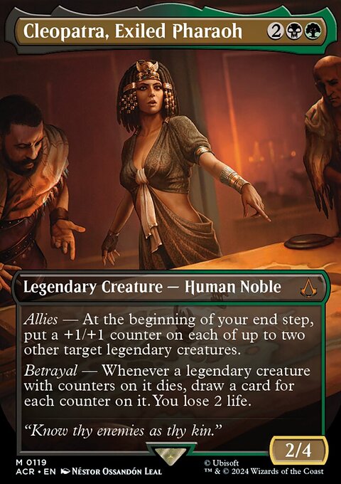 Cleopatra, Exiled Pharaoh, Assassin's Creed #119, Magic: The Gathering card
