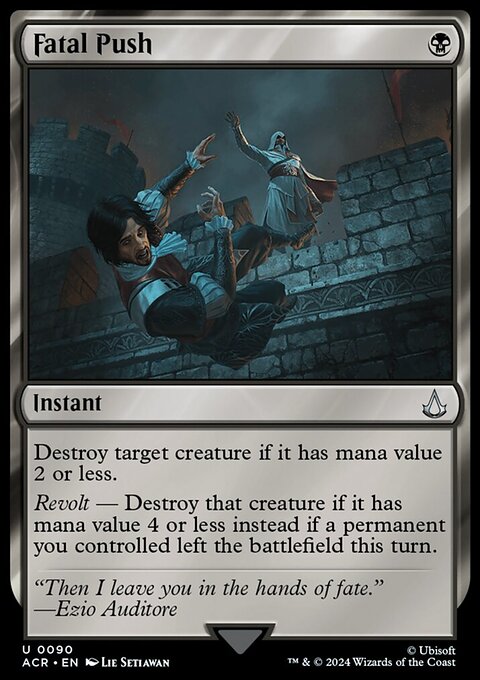 Fatal Push, Assassin's Creed #90, Magic: The Gathering card