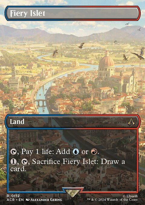 Fiery Islet, Assassin's Creed #112, Magic: The Gathering card