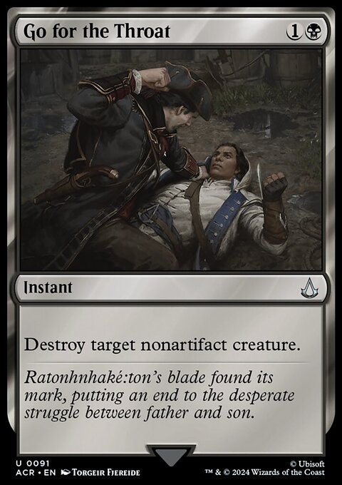 Go for the Throat, Assassin's Creed #91, Magic: The Gathering card