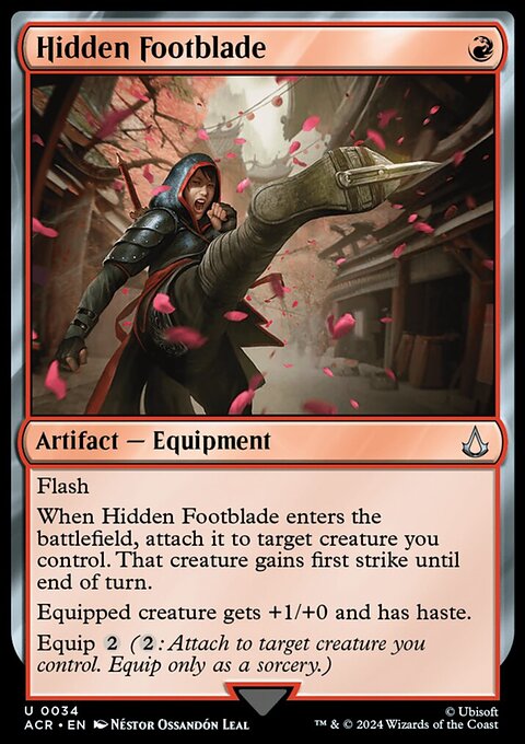 Hidden Footblade, Assassin's Creed #34, Magic: The Gathering card