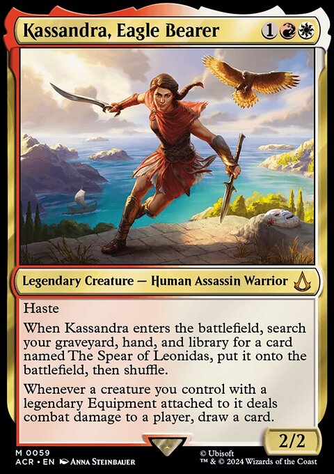Kassandra, Eagle Bearer, Assassin's Creed #59, Magic: The Gathering card
