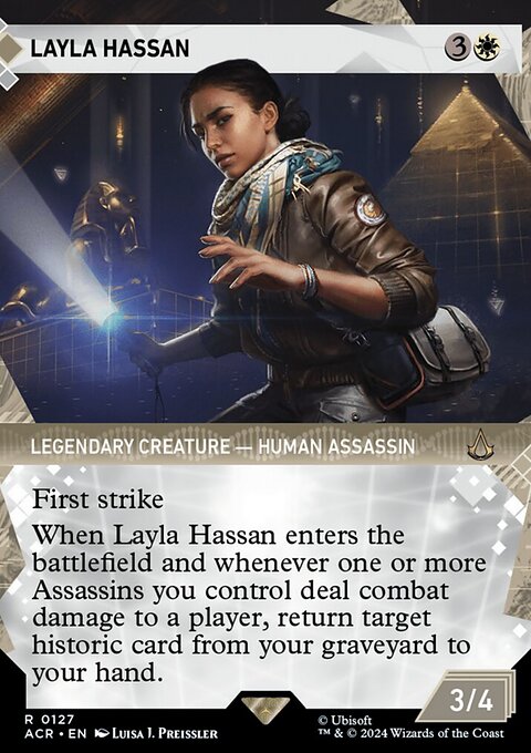 Layla Hassan, Assassin's Creed #127, Magic: The Gathering card