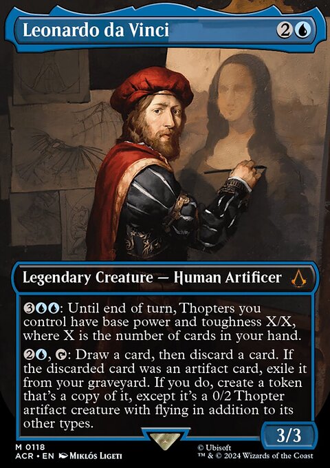 Leonardo da Vinci, Assassin's Creed #118, Magic: The Gathering card