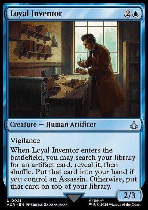 Loyal Inventor, Assassin's Creed #21, Magic: The Gathering card