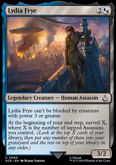 Lydia Frye, Assassin's Creed #60, Magic: The Gathering card