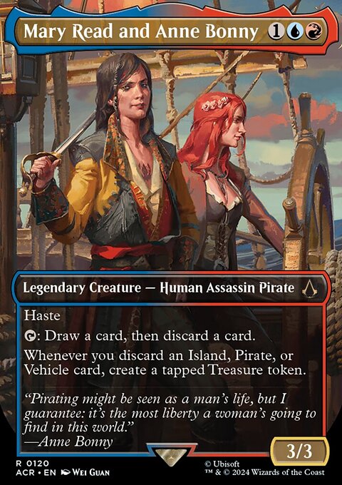 Mary Read and Anne Bonny, Assassin's Creed #120, Magic: The Gathering card