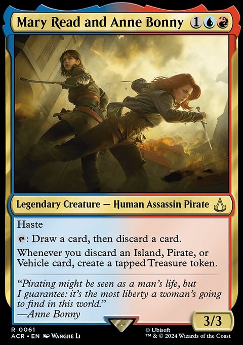Mary Read and Anne Bonny, Assassin's Creed #61, Magic: The Gathering card
