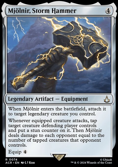 Mjölnir, Storm Hammer, Assassin's Creed #74, Magic: The Gathering card