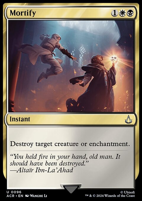 Mortify, Assassin's Creed #96, Magic: The Gathering card