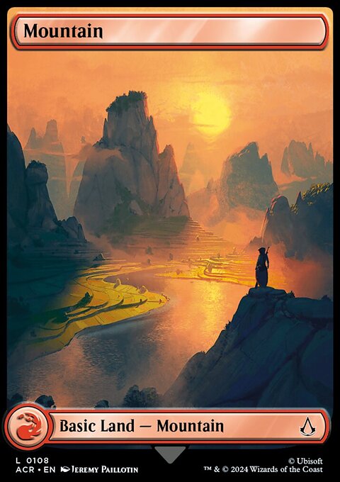 Mountain, Assassin's Creed #108, Magic: The Gathering card
