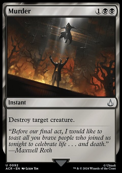 Murder, Assassin's Creed #92, Magic: The Gathering card
