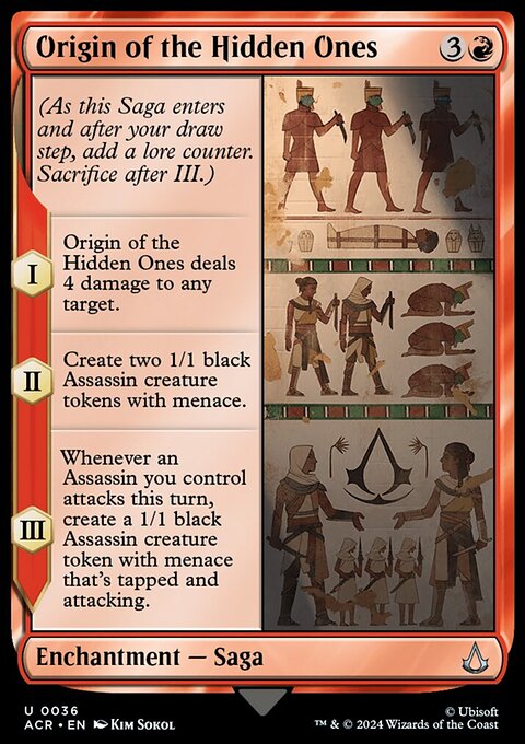 Origin of the Hidden Ones, Assassin's Creed #36, Magic: The Gathering card