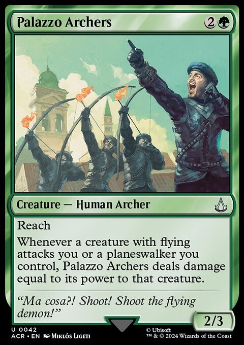 Palazzo Archers, Assassin's Creed #42, Magic: The Gathering card