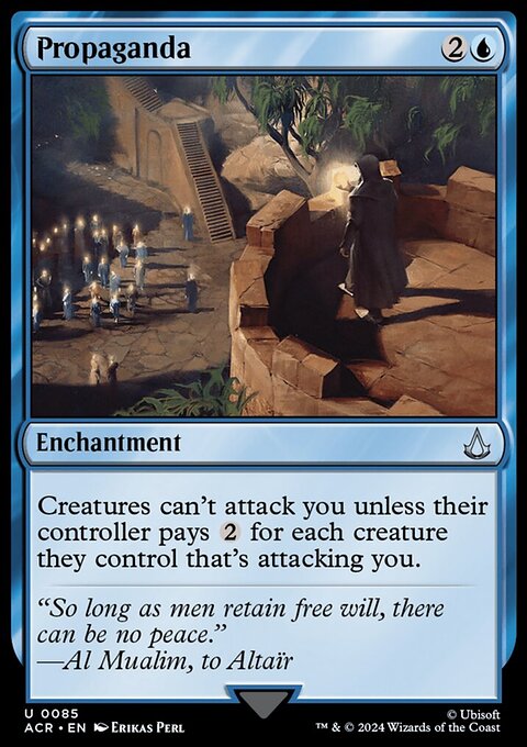 Propaganda, Assassin's Creed #85, Magic: The Gathering card