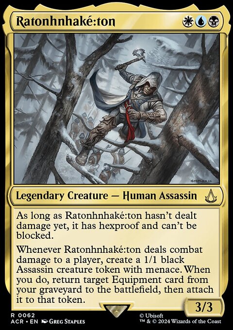 Ratonhnhaké꞉ton, Assassin's Creed #62, Magic: The Gathering card