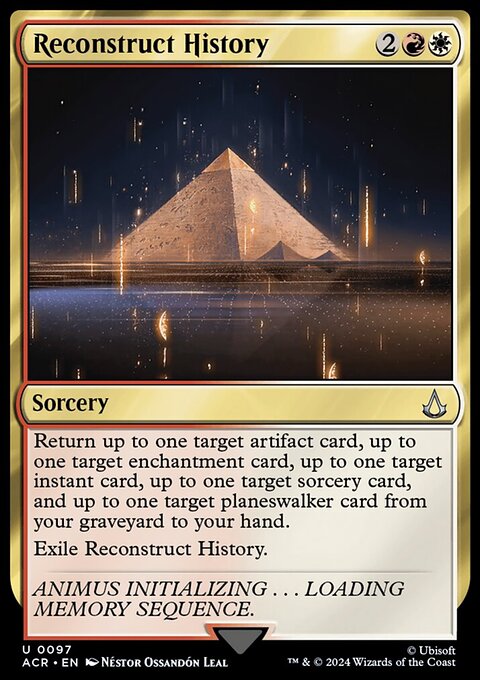 Reconstruct History, Assassin's Creed #97, Magic: The Gathering card