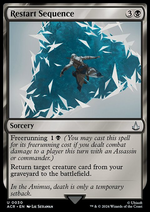 Restart Sequence, Assassin's Creed #30, Magic: The Gathering card