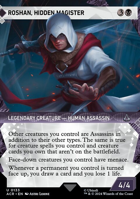 Roshan, Hidden Magister, Assassin's Creed #133, Magic: The Gathering card