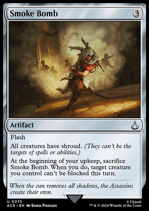 Smoke Bomb, Assassin's Creed #75, Magic: The Gathering card