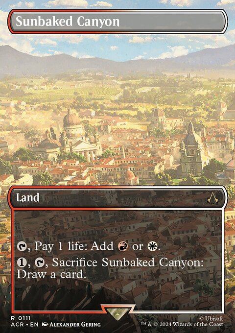 Sunbaked Canyon, Assassin's Creed #111, Magic: The Gathering card