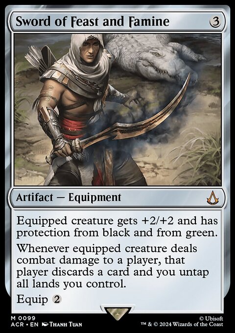 Sword of Feast and Famine, Assassin's Creed #99, Magic: The Gathering card