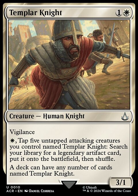 Templar Knight, Assassin's Creed #10, Magic: The Gathering card