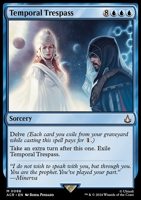 Temporal Trespass, Assassin's Creed #86, Magic: The Gathering card