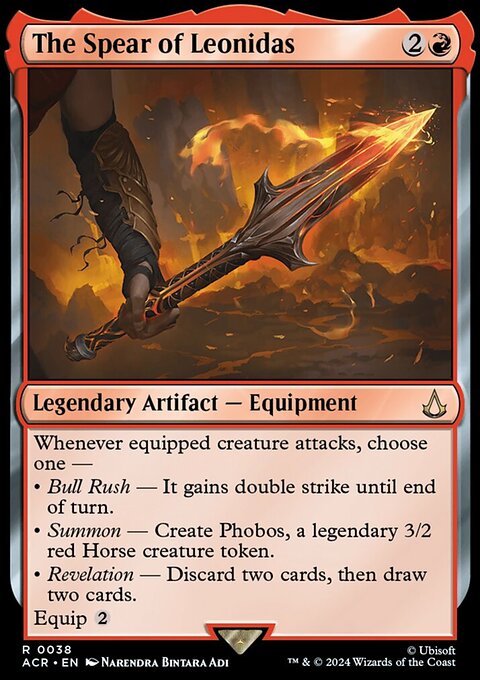 The Spear of Leonidas, Assassin's Creed #38, Magic: The Gathering card