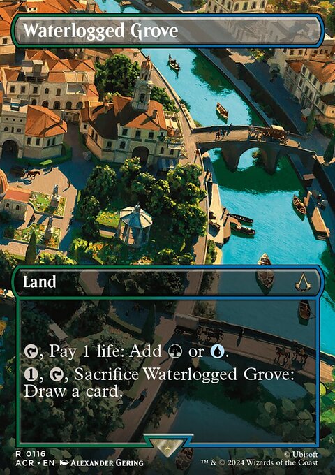Waterlogged Grove, Assassin's Creed #116, Magic: The Gathering card