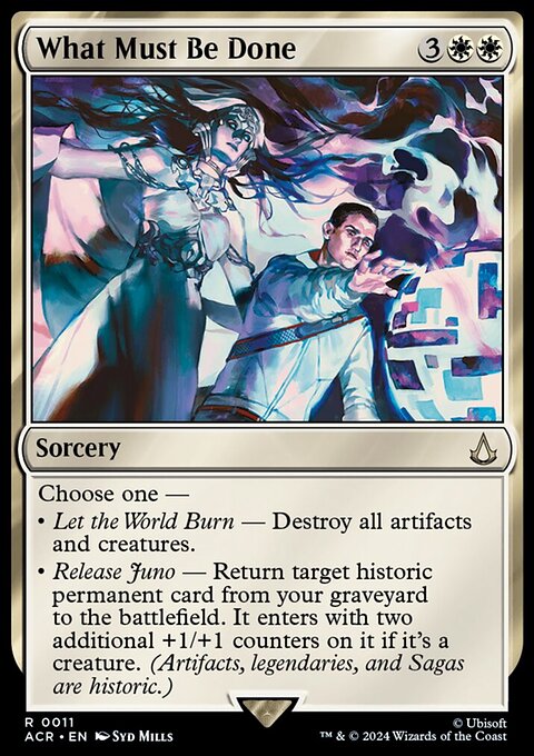 What Must Be Done, Assassin's Creed #11, Magic: The Gathering card