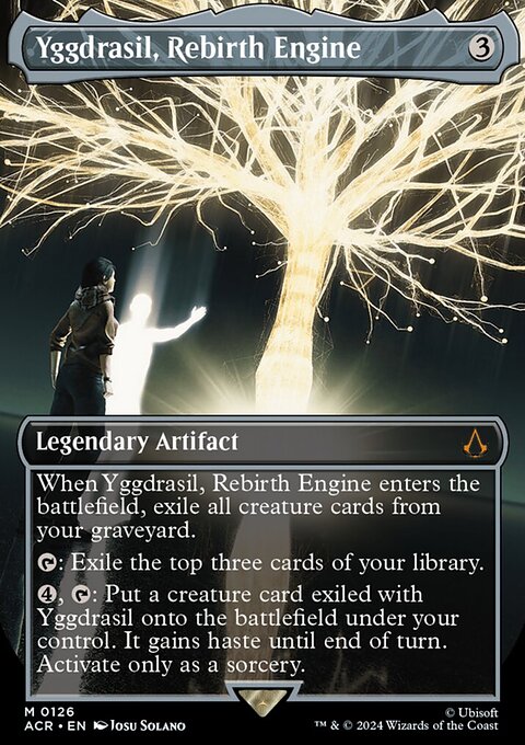 Yggdrasil, Rebirth Engine, Assassin's Creed #126, Magic: The Gathering card