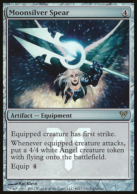 Moonsilver Spear, Avacyn Restored Promos #217★, Magic: The Gathering card