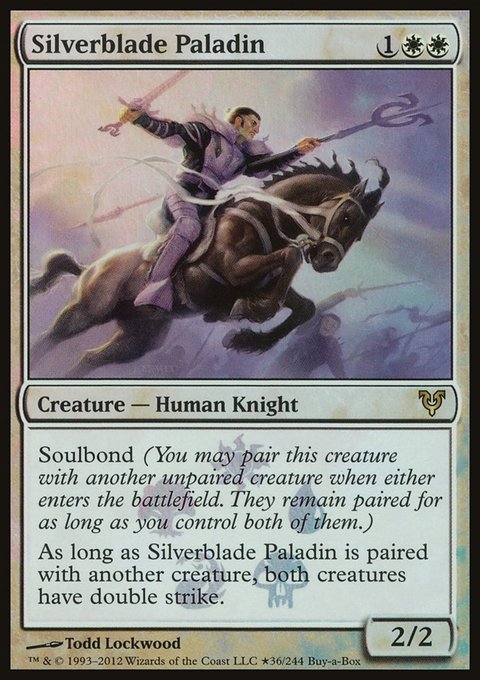 Silverblade Paladin, Avacyn Restored Promos #36★, Magic: The Gathering card