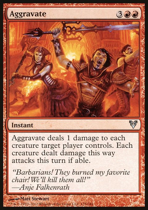 Aggravate, Avacyn Restored #125, Magic: The Gathering card