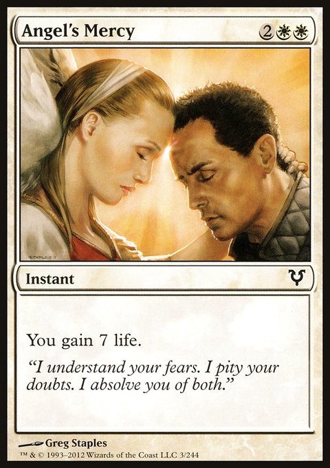Angel's Mercy, Avacyn Restored #3, Magic: The Gathering card
