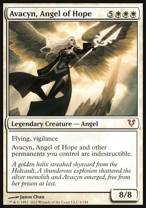 Avacyn, Angel of Hope, Avacyn Restored #6, Magic: The Gathering card