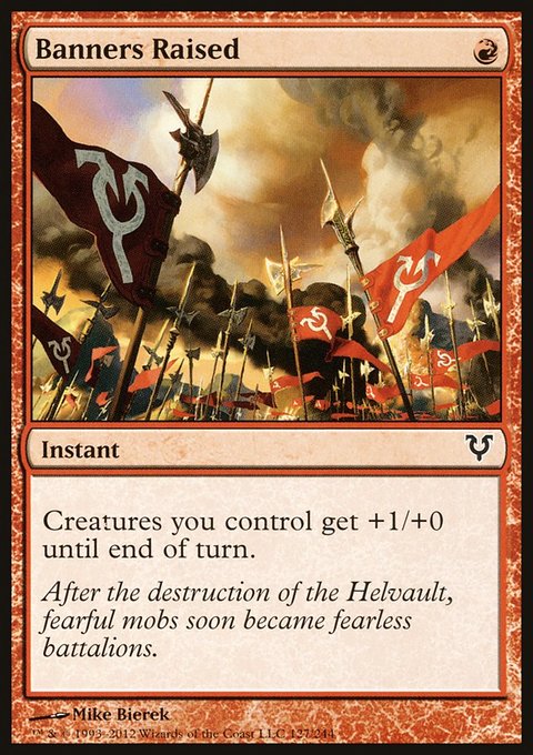 Banners Raised, Avacyn Restored #127, Magic: The Gathering card