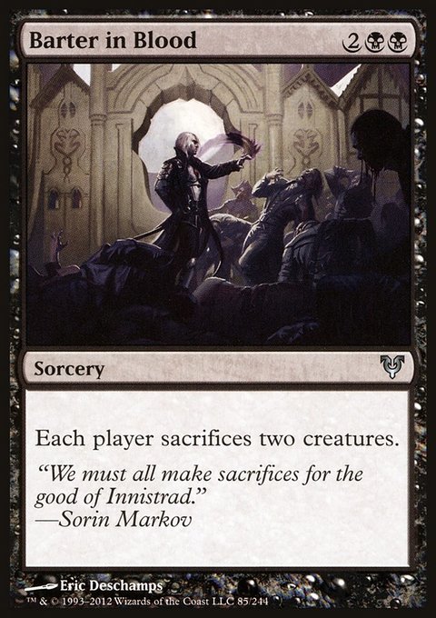 Barter in Blood, Avacyn Restored #85, Magic: The Gathering card