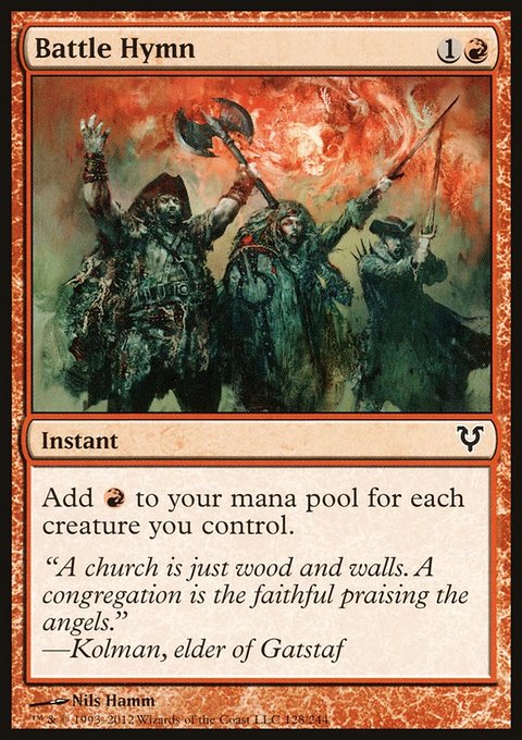 Battle Hymn, Avacyn Restored #128, Magic: The Gathering card