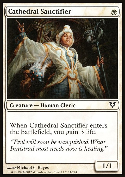 Cathedral Sanctifier, Avacyn Restored #11, Magic: The Gathering card