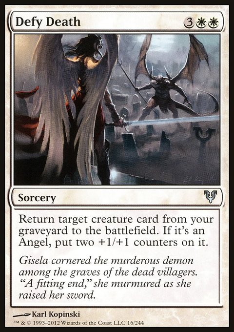 Defy Death, Avacyn Restored #16, Magic: The Gathering card