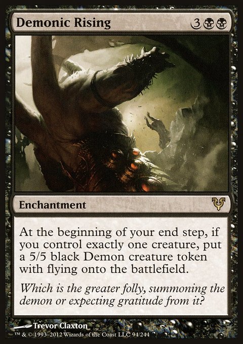Demonic Rising, Avacyn Restored #94, Magic: The Gathering card