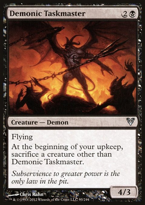 Demonic Taskmaster, Avacyn Restored #95, Magic: The Gathering card